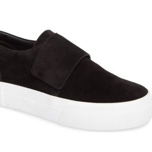 Vince suede slip on platform sneakers